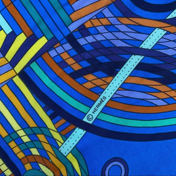 SOLD HERMÈS carre jersey les fabrique des rubans - Picture 7 of 11